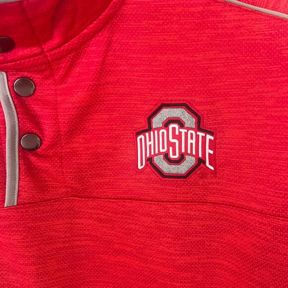 OHIO STATE Colosseum Athletics Buckeyes Quarter-Snap Jacket SZ L NWT - Picture 3 of 14